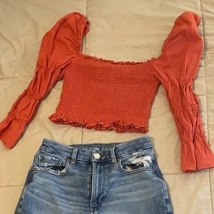 E.ssue cropped shirt! Size small!